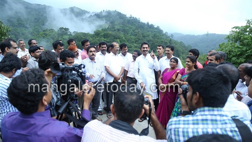 MP Nalin Kumar Kateel inspects Shiradi Ghat road works 4